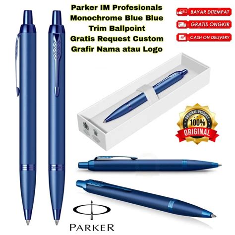 Jual Pulpen Parker Original New Im Royal Professionals Monochrome Blue