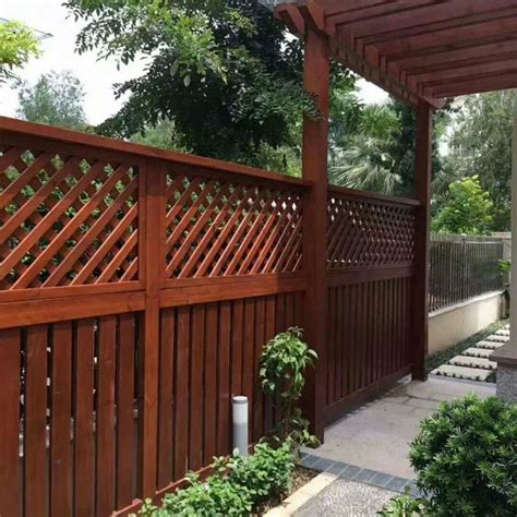 Outdoor Use Carbonizedthermo Wood Lattice Beamwood Lattice Fencewood