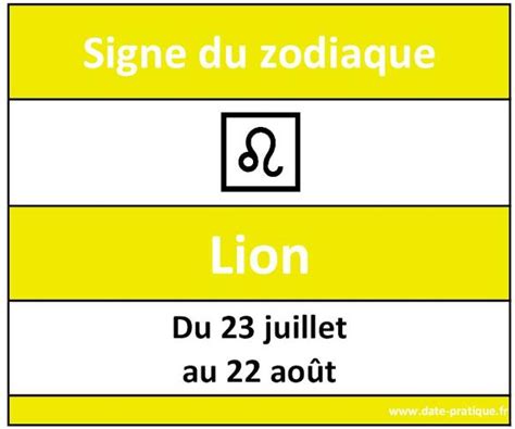 Signe Astrologique Du Lion Dates Décans Et Personnalité