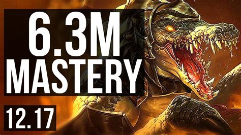 Renekton Vs Darius Top 63m Mastery 1200 Games 6 Solo Kills 12