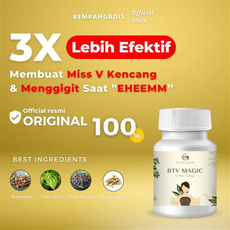 Jual BTV MAGIC Perapat Miss V Vagina Permanen Agar Kembali Perawan