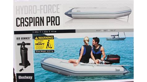 BESTWAY HYDRO FORCE Caspian Pro Inflatable Dinghy Unboxing Inflating