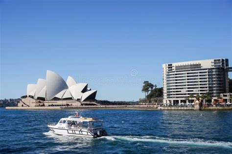 Landscape Of Opera House With Deep Blue Sea Taken In Sydney Australia