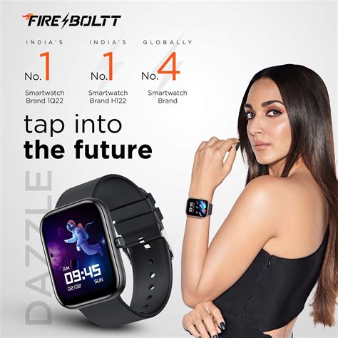 Fire Boltt Dazzle Bsw Smartwatch Borderless Black Techcommerce