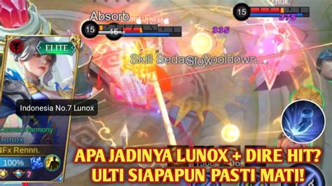 Lunox Roam Dire Hit Full Magic Damage Build Lunox Tersakit