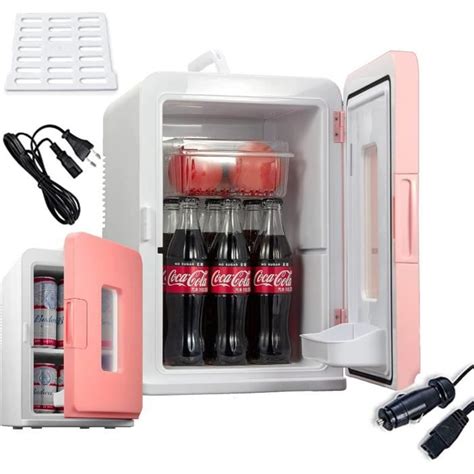 NORTHCLAN Mini Frigo de Chambre 15L 21 Canettes 12V 220V Réfrigérateur