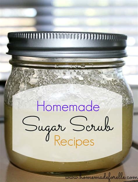 homemade sugar scrub recipes