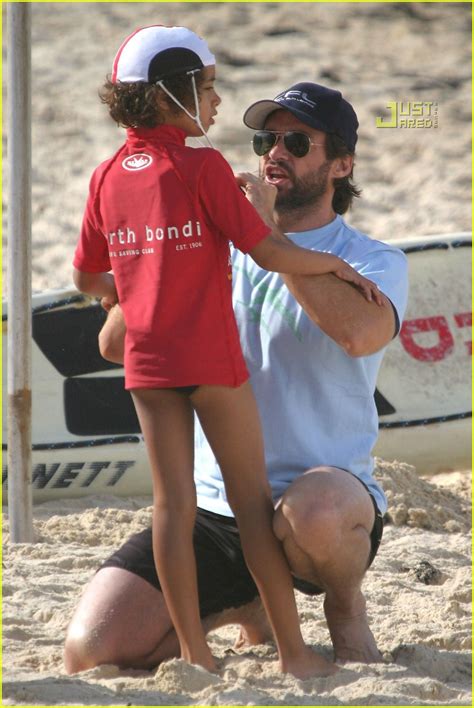 Hugh Jackman Is A Beach Bum Photo Photos Just Jared