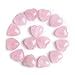 Jovivi Pc Rose Quartz Heart Crystals And Gemstones Natural Worry