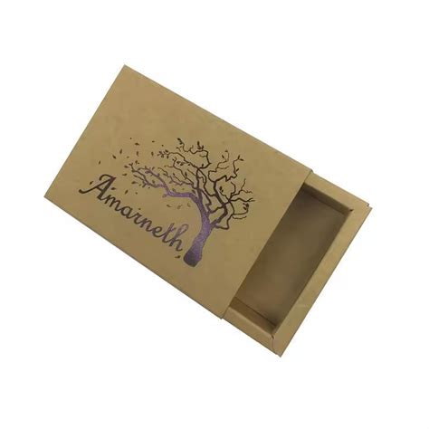 Custom Kraft Folding Sliding Out Drawer Paper Packaging Box With Logo