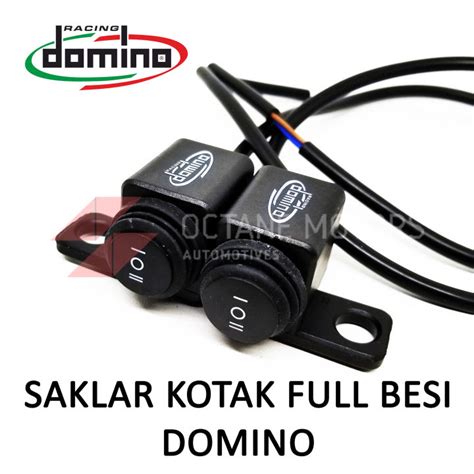 SAKLAR DOMINO ON OFF HB8 E TOMBOL KOTAK LAMPU ON OFF 3 IN 1 BESI DI