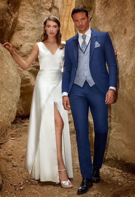 Costume Bleu Royal Pi Ces Coordonn Es Pour Mariage Nice