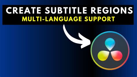 How To Create Subtitle Regions In DaVinci Resolve 18 To Support