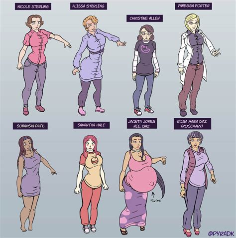 The Alien Pregnancy Pv Characters Design 2022 By Pyradk On Deviantart