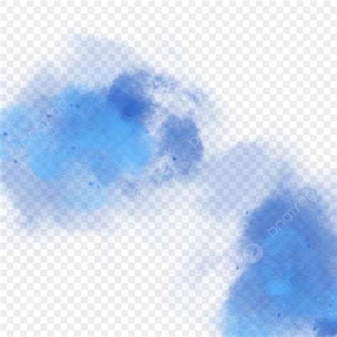 Creative Hand Painted Png Picture Creative Hand Painted Blue Smoke