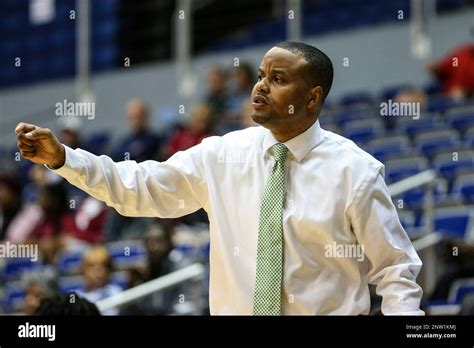 Jacksonville Dolphins Head Coach Darnell Haney During An NCAA Women S