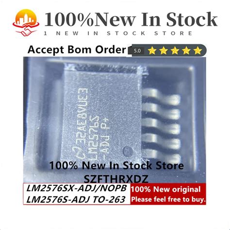 100 NEW ORIGINAL LM2576SX ADJ NOPB TO 263 LM2576S ADJ TO263 Conv DC DC