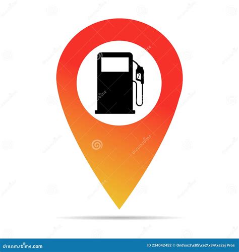 Gas Station Icon Nozzle Isolated Logo Vector Pump Gasoline Design