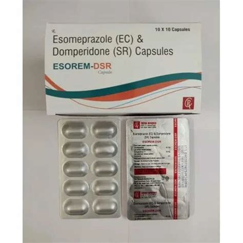 Esomeprazole Mg Domperidone Mg Sustained Release At Rs Box