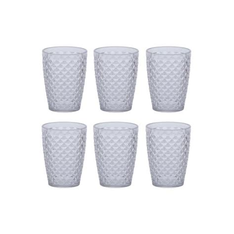 6 Copos De Acrílico Água suco Luxxor Paramount 500ml Copo de Água