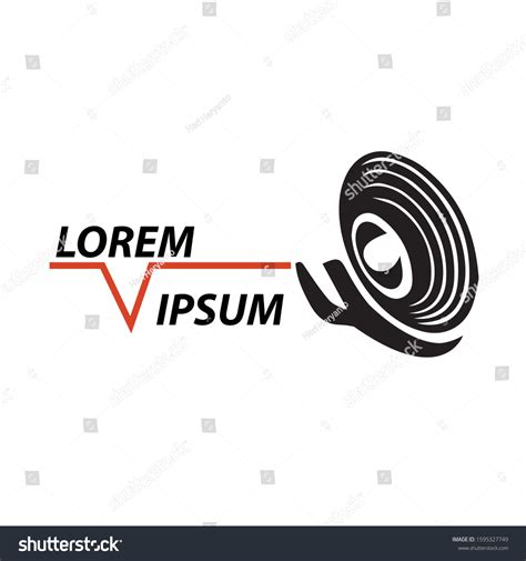 Sound Speaker Logo Vector Illustration Audio Stock Vector (Royalty Free ...