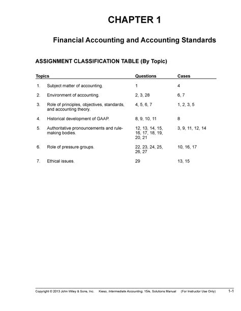 Kieso Ia E Sm Ch Homework Acct Chap Chapter Financial