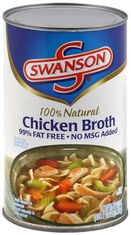 Swanson Chicken Broth - 49.5 oz, Nutrition Information | Innit