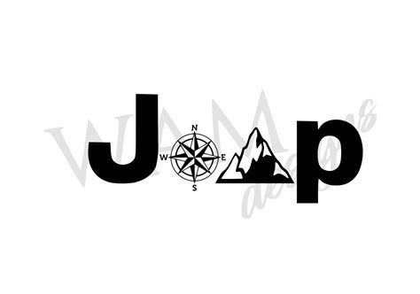 Jeep Compass Mountain Design Svg Dxf And Png Etsy