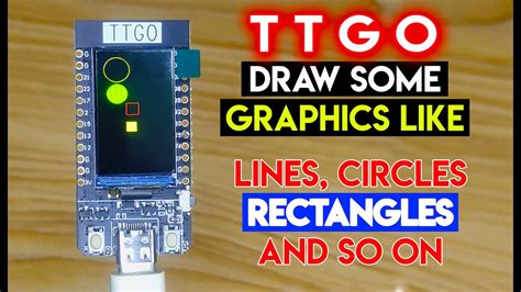 How To Use TFT Espi Library And ESP32 Draw Some Graphics Like Lines