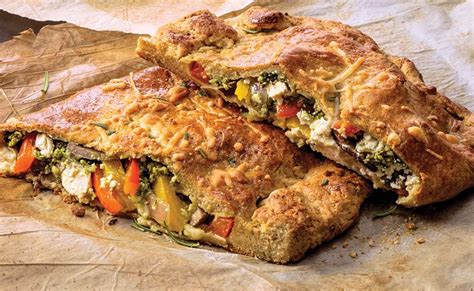 Pesto Vegetable Calzone Recipe Blue Diamond