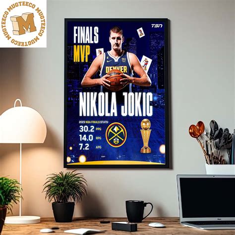 Congrats Nikola Jokic 2023 Finals MVP Home Decor Poster Canvas - Mugteeco