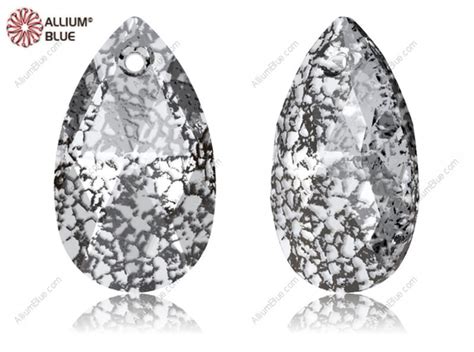 【スワロフスキー6106】96粒 Pear Shaped ペンダント 22mm クリスタル ブラック パティナ 00 ビジュー・クリスタル Alliumbluejp 通販｜creema