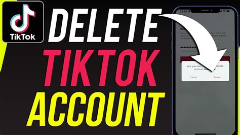 How To Delete Tiktok Account Update Youtube