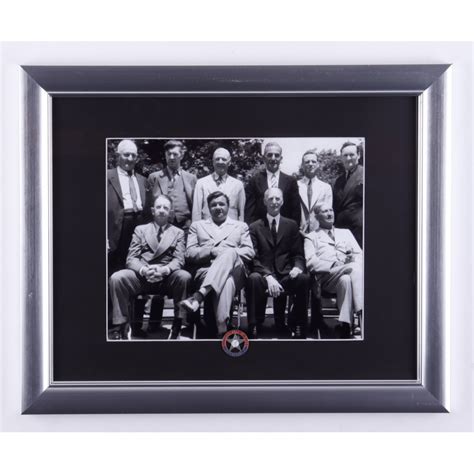 Babe Ruth Ty Cobb The Inaugural Hall Of Fame Class 13x16 Custom