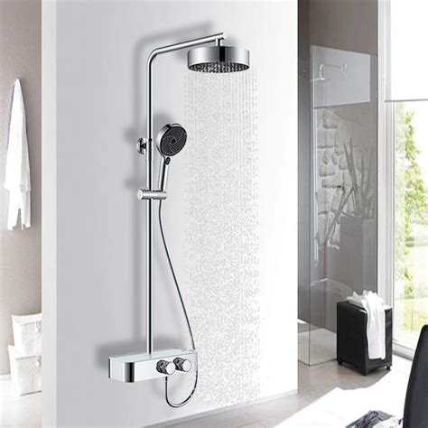 Shower Mixer In Wall Mounted Rain Concealed Shower Bathroom Hot And Cold System Shower And