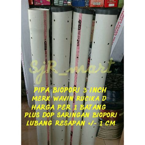 Jual Pipa Tutup Biopori Inch Cm Casing Biopori Pipa Biopori