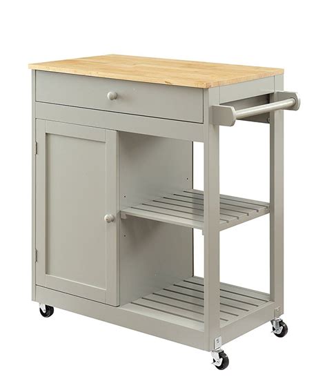 Oliver And Smith Nashville Collection Mobile Kitchen Island Cart On