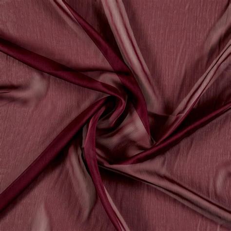 Two Tone Chiffon Burgundy From Fabricdotcom This Elegant And Luxurious Sheer Chiffon Fabric Has