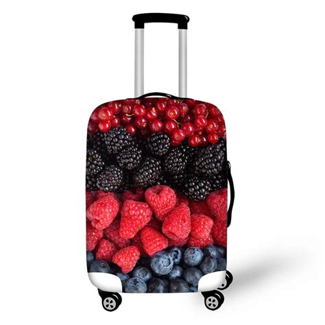 Fruit Food Print Travel Luggage Suitcase Protective Cover Stretch