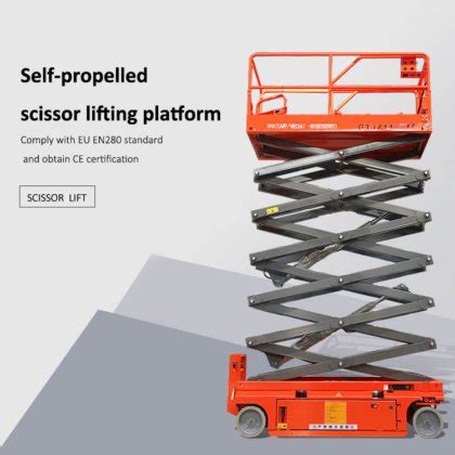 Kg Meters Mobile Self Propelled Scissor Lift Hydraulic Sissor