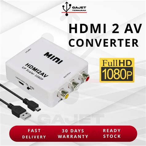 Hdmi 2 Av Converter Hdmi2av Hdmi Compatible To Av Converter Rca Lr Av