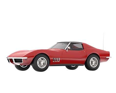 Muscle Car Isolated On Transparent Background D Rendering