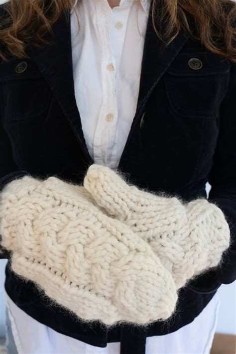 How To Knit Cable Mittens A Box Of Twine