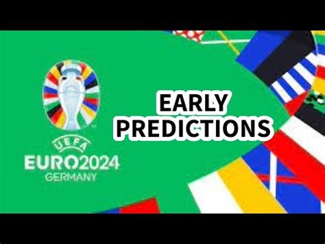 Early Euro Group Stage And Knockout Predictions Youtube