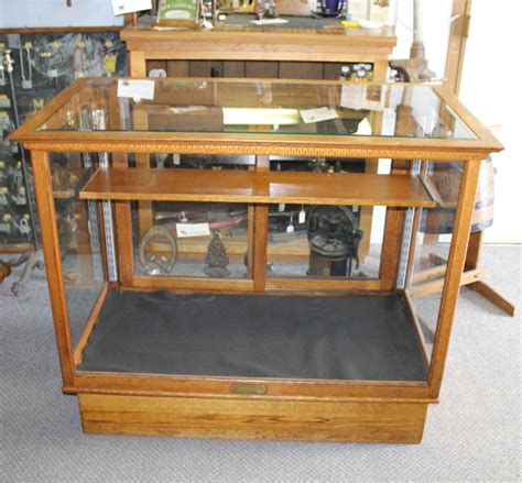 Bargain John S Antiques Antique Oak Country Store Showcase 48