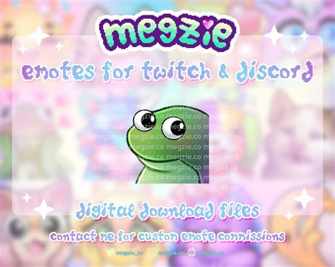 Concerned Frog Pre Made Twitch Emote Digital Download Etsy