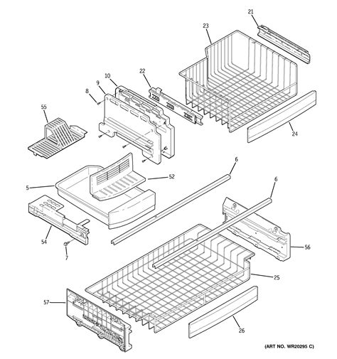 Assembly View For FREEZER SHELVES PFCS1NFWASS