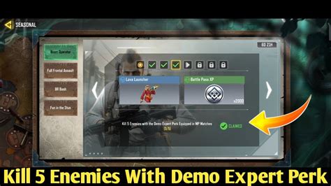 Kill Enemies With Demo Expert Perk Equipped In Mp Matches