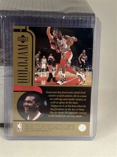 Upper Deck Holojam Hakeem Olajuwon Wal Mart Fus Es Exclusives