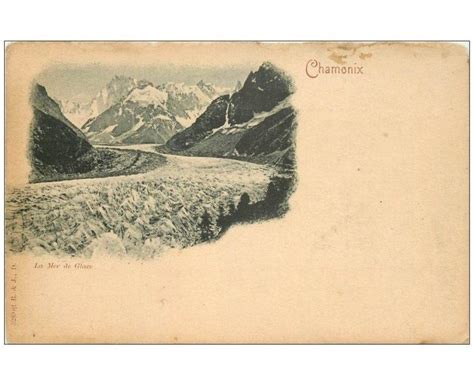 Carte Postale Ancienne Chamonix La Mer De Glace Vers Cartes